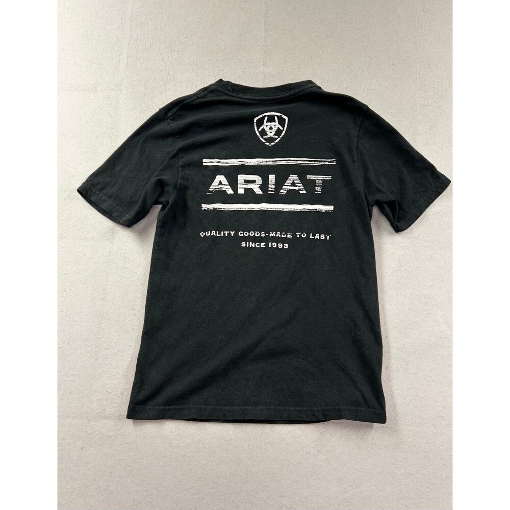 Kids Ariat Buckle Black Shirt Youth Medium